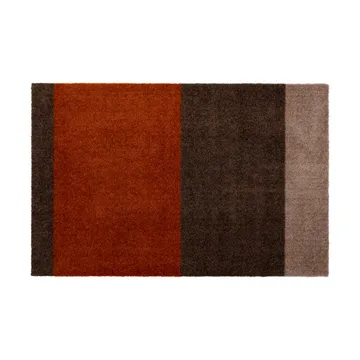 Stripes paillasson horizontal - Brown-terracotta, 60x90 cm - tica copenhagen