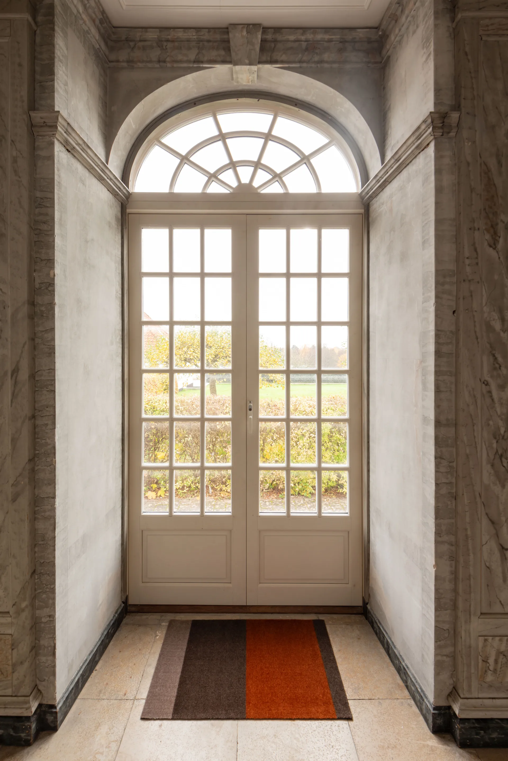 Stripes paillasson horizontal, Brown-terracotta, 60x90 cm tica copenhagen