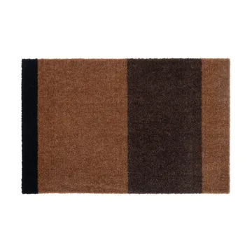 Stripes paillasson horizontal - Cognac-dark brown-black, 40x60 cm - tica copenhagen
