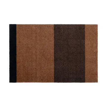Stripes paillasson horizontal - Cognac-dark brown-black, 60x90 cm - tica copenhagen