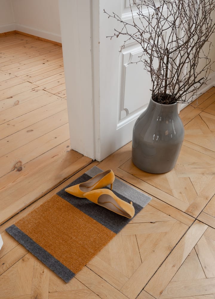 Stripes paillasson horizontal, Dijon-brown-sand, 40x60 cm tica copenhagen