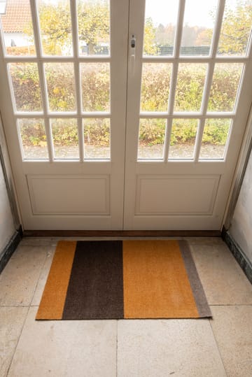 Stripes paillasson horizontal - Dijon-brown-sand, 60x90 cm - tica copenhagen