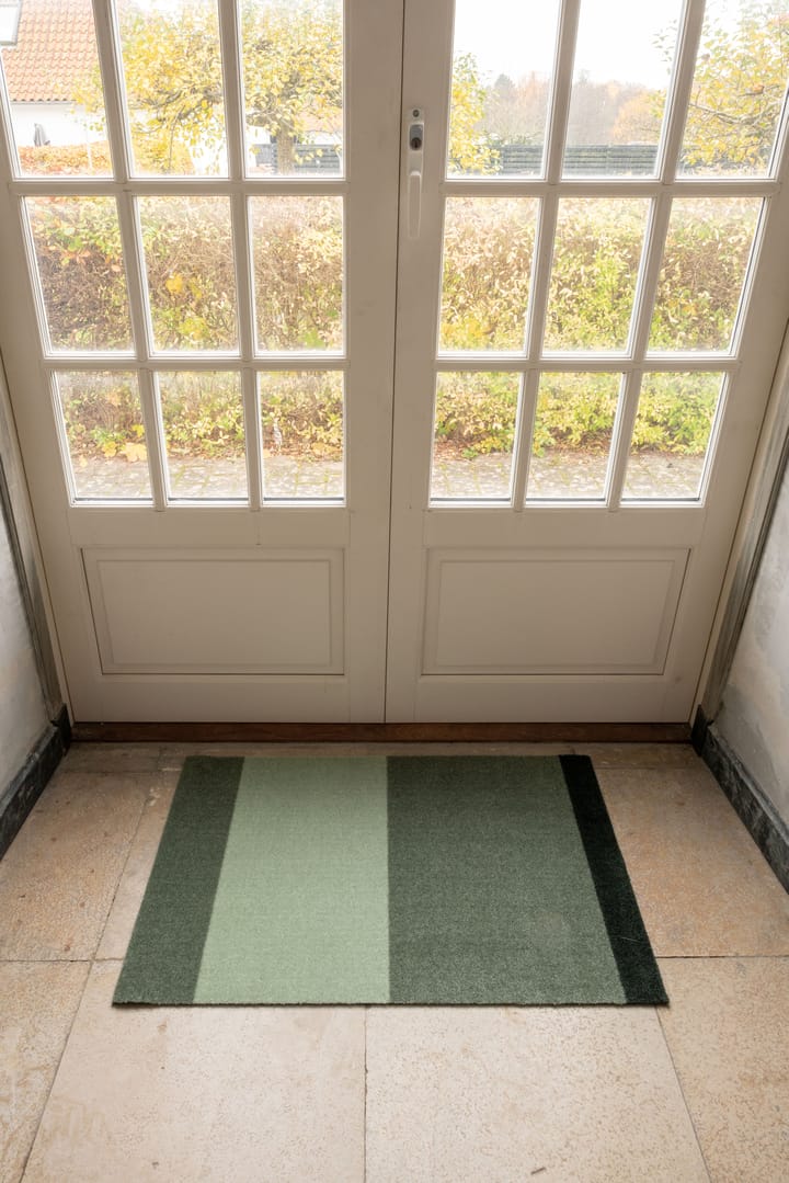 Stripes paillasson horizontal, Green, 60x90 cm tica copenhagen