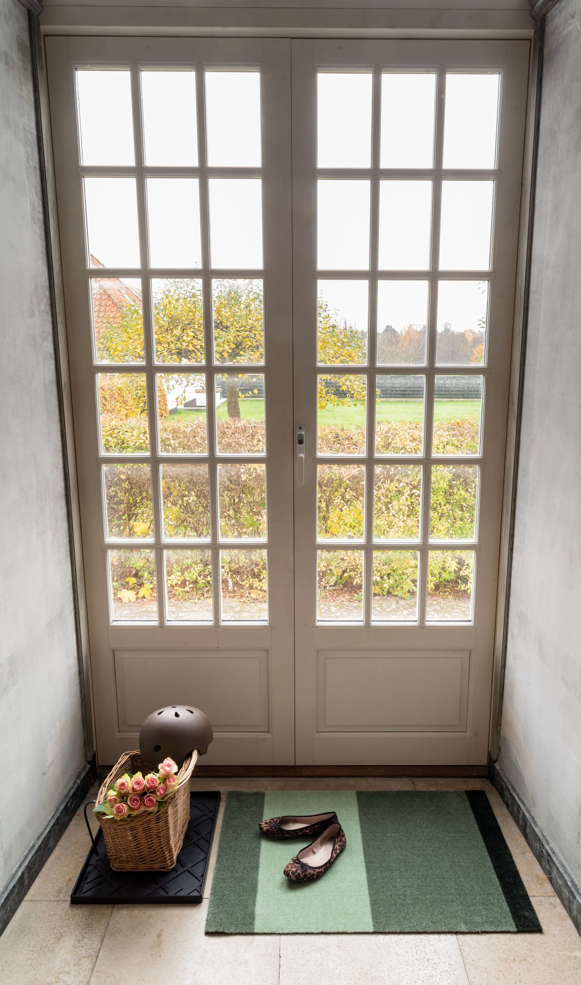 Stripes paillasson horizontal, Green, 60x90 cm tica copenhagen