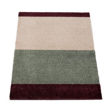 Stripes paillasson horizontal - Green-ivory-bordeaux, 40x60 cm - tica copenhagen