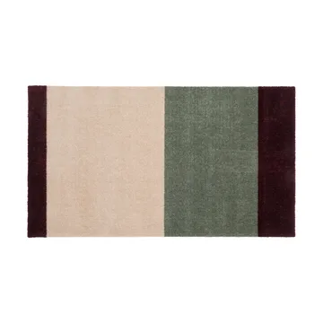 Stripes paillasson horizontal - Green-ivory-bordeaux, 60x90 cm - tica copenhagen