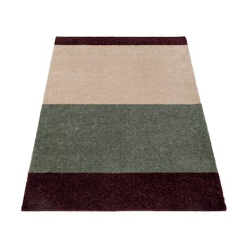 Stripes paillasson horizontal - Green-ivory-bordeaux, 60x90 cm - tica copenhagen