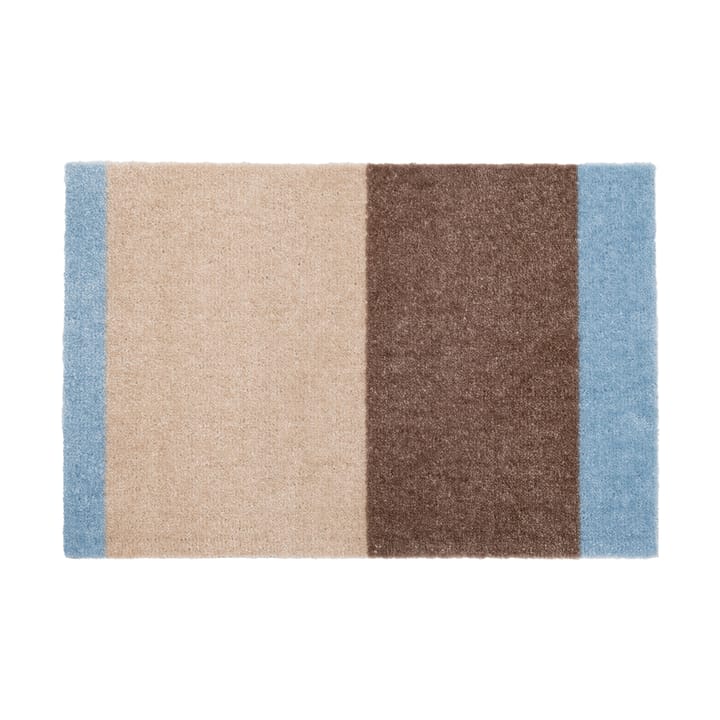 Stripes paillasson horizontal - Ivory-sand-blue, 40x60 cm - Tica copenhagen
