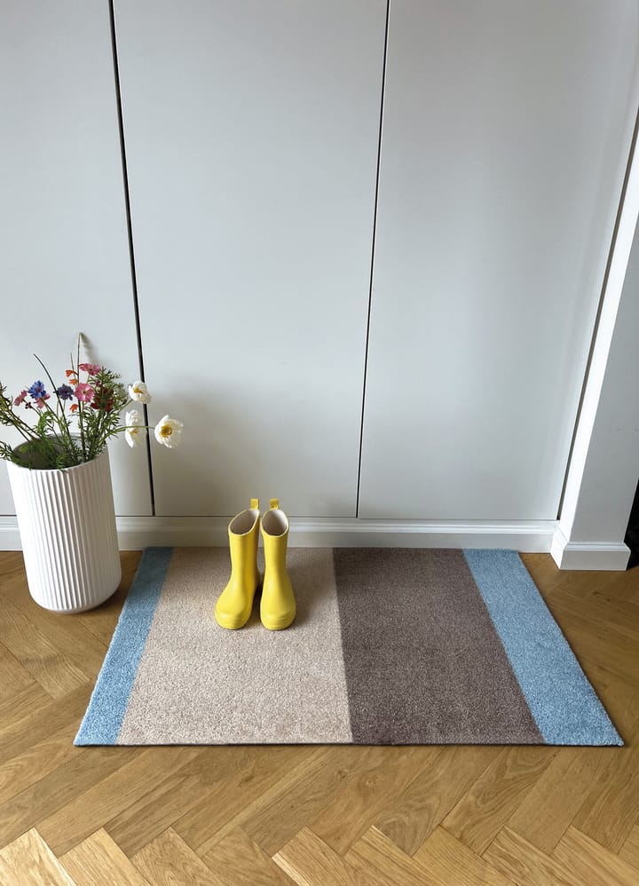 Stripes paillasson horizontal, Ivory-sand-blue, 60x90 cm tica copenhagen