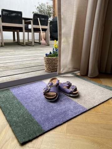 Stripes paillasson horizontal - Lilac-ivory-green, 40x60 cm - tica copenhagen