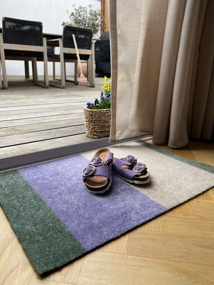 Stripes paillasson horizontal, Lilac-ivory-green, 40x60 cm tica copenhagen