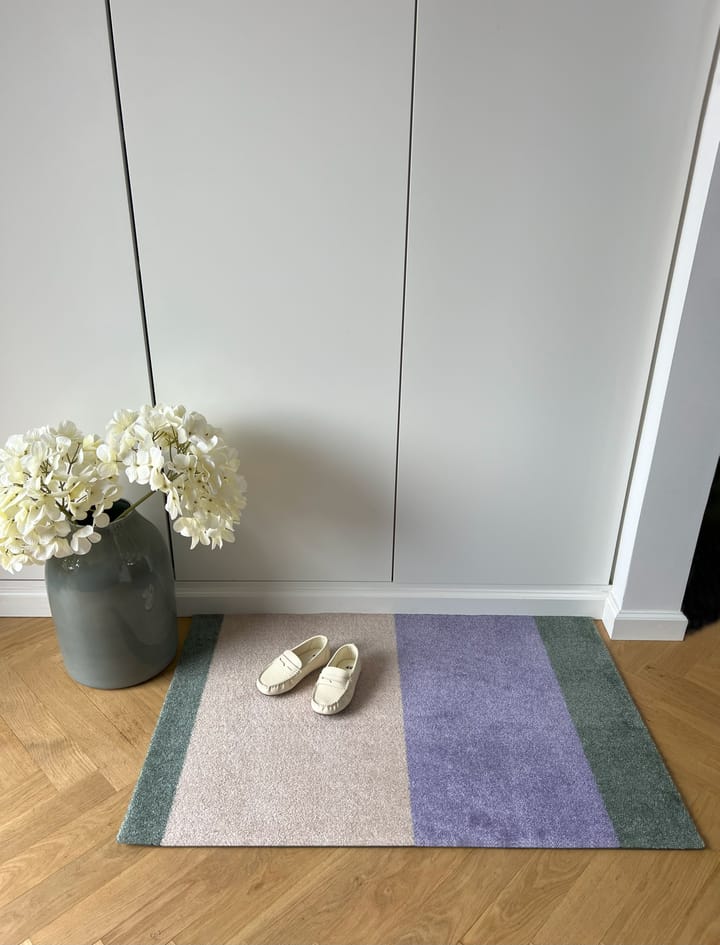 Stripes paillasson horizontal, Lilac-ivory-green, 60x90 cm tica copenhagen