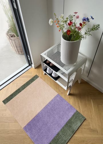Stripes paillasson horizontal - Lilac-ivory-green, 60x90 cm - tica copenhagen