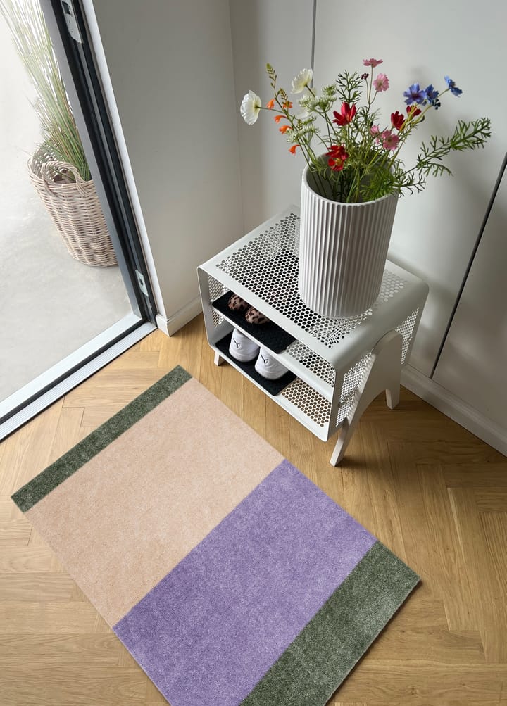 Stripes paillasson horizontal, Lilac-ivory-green, 60x90 cm tica copenhagen
