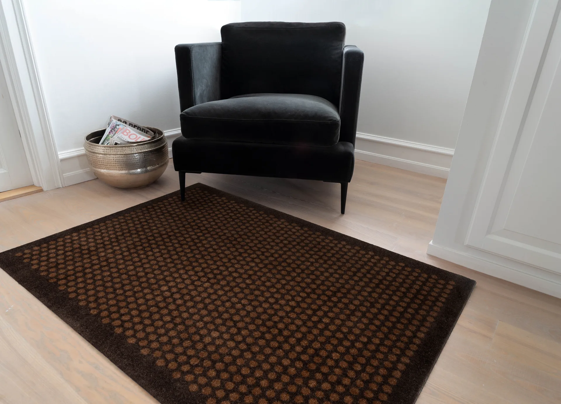 Tapis de couloir Dots, Cognac-brown, 90x130 cm tica copenhagen