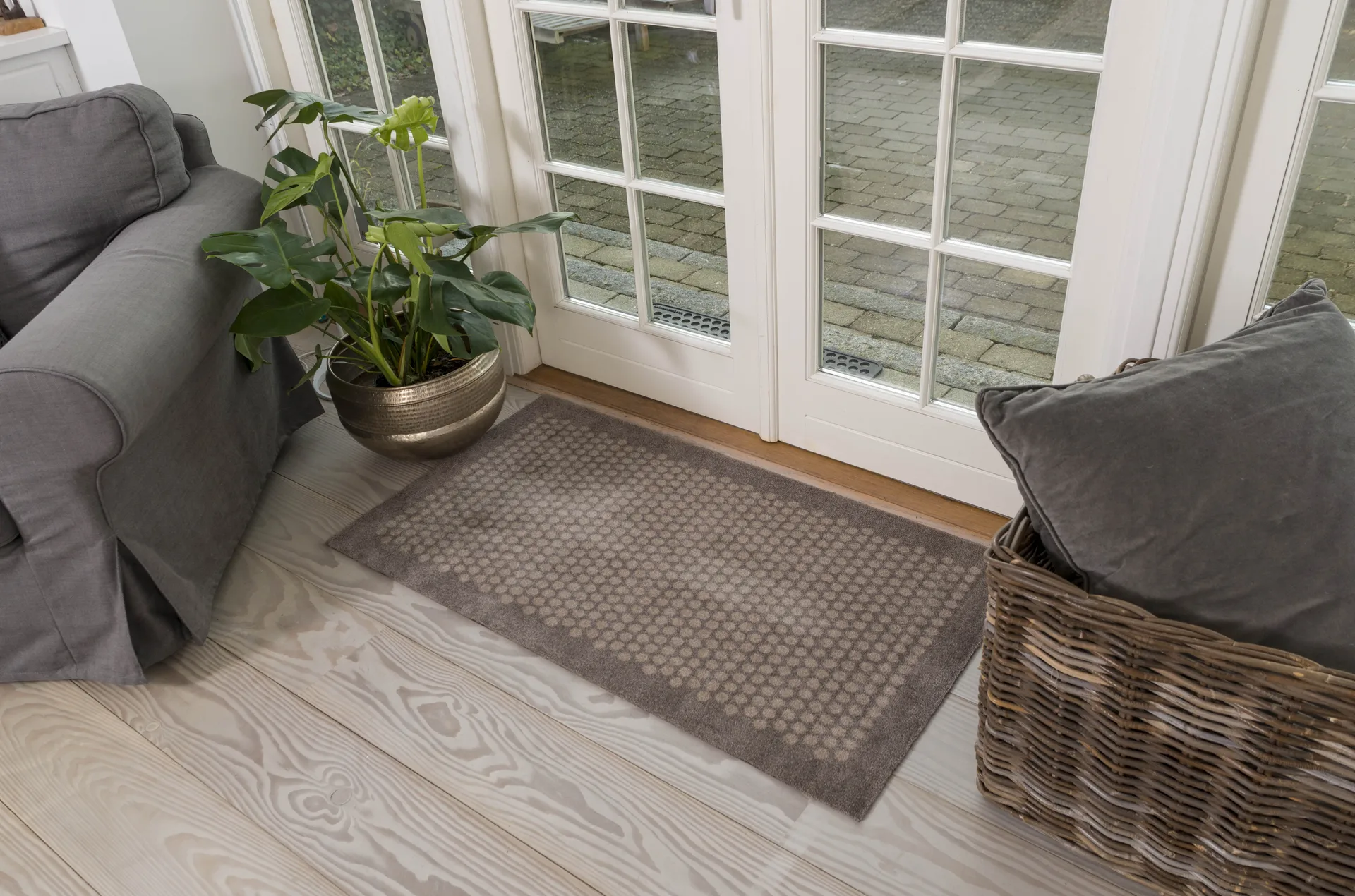 Tapis de couloir Dots, Sand, 67x120 cm tica copenhagen