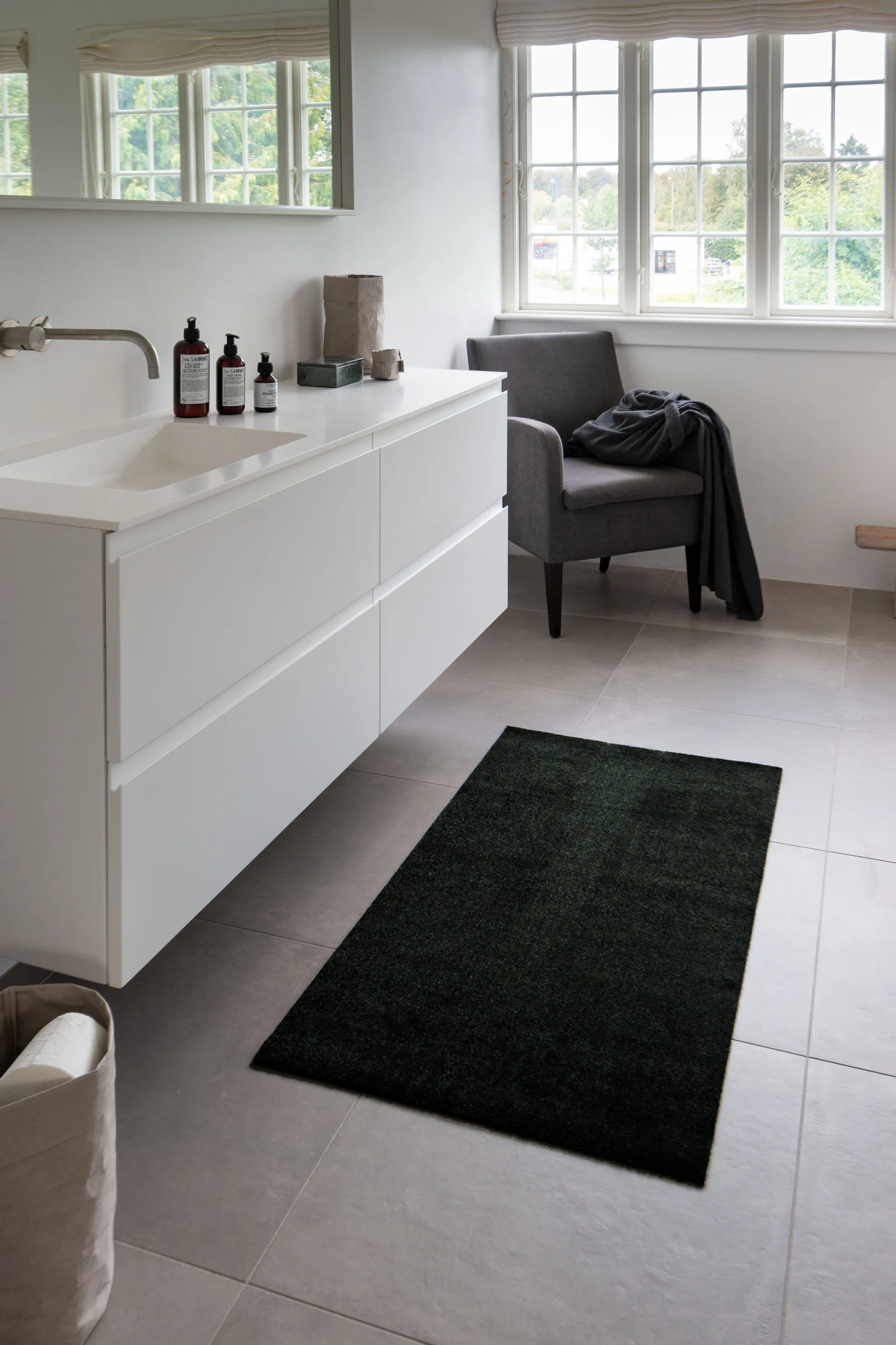 Tapis de couloir Unicolor, Black, 67x120 cm tica copenhagen