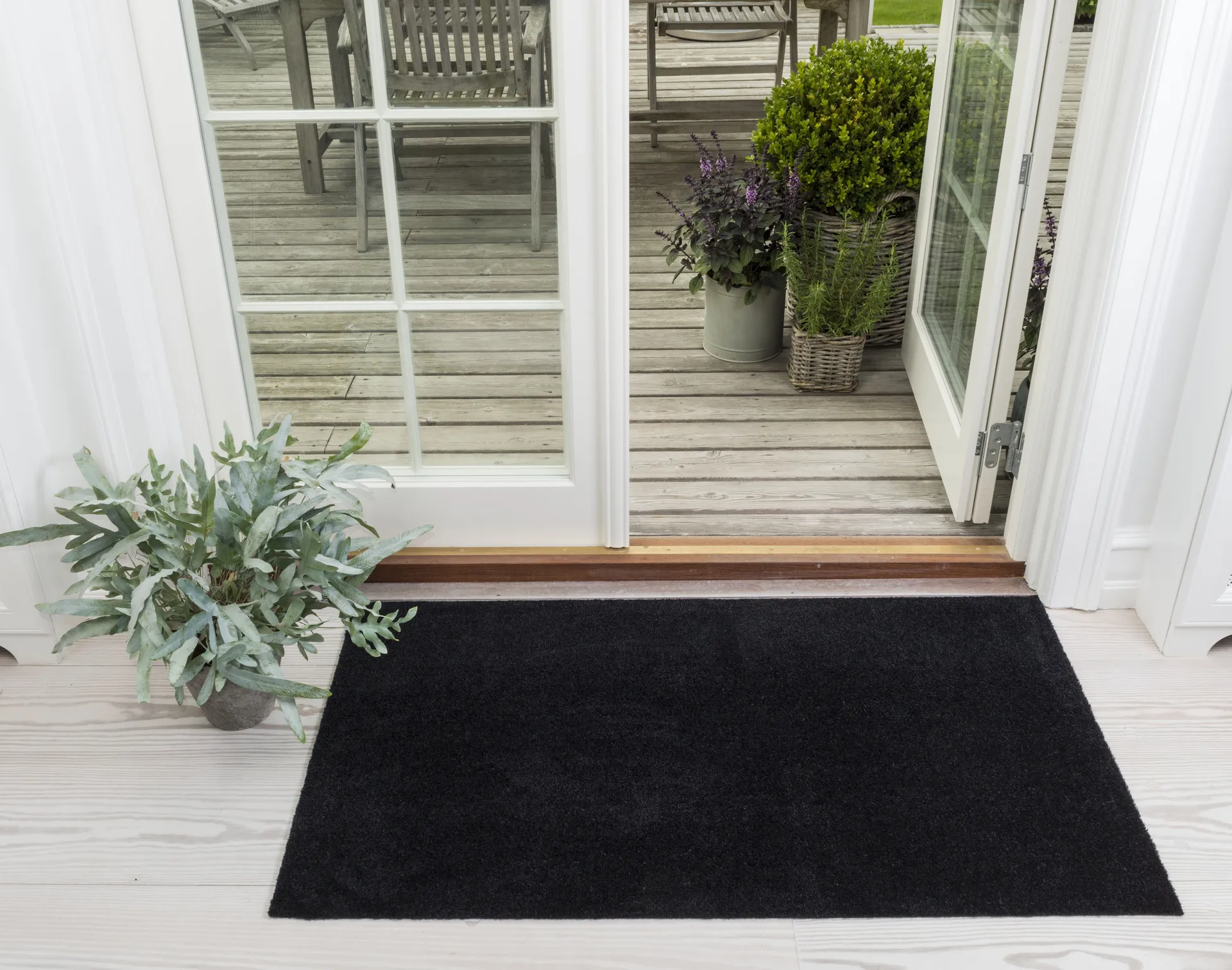 Tapis de couloir Unicolor, Black, 67x120 cm tica copenhagen