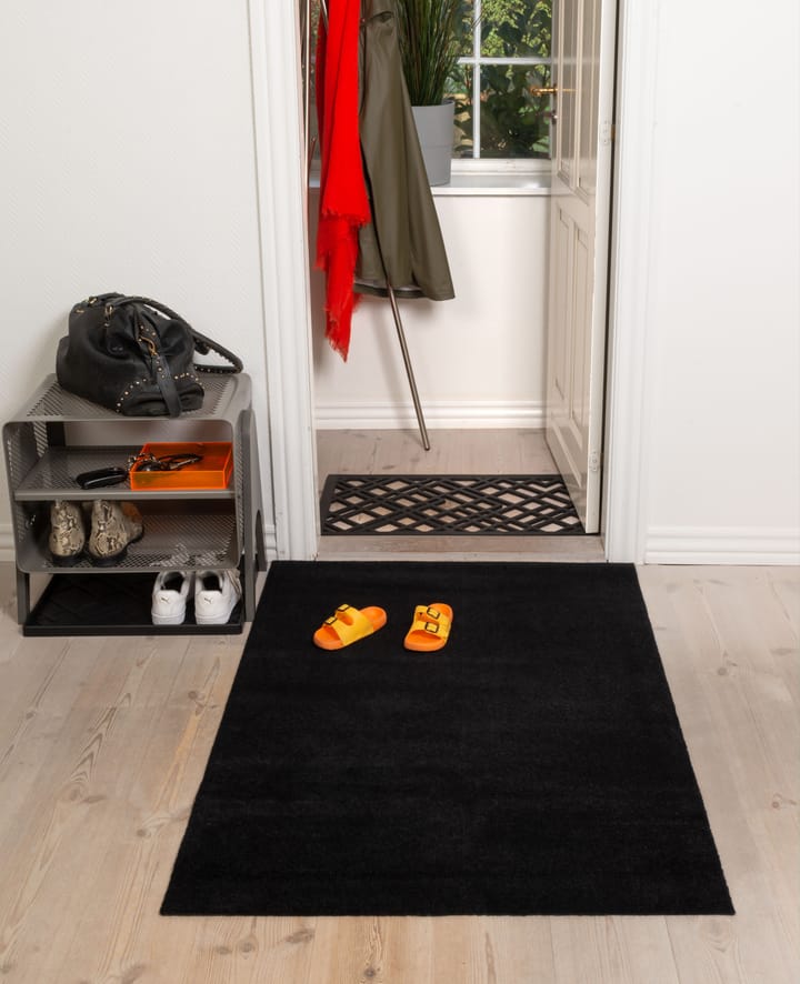 Tapis de couloir Unicolor, Black, 90x130 cm tica copenhagen