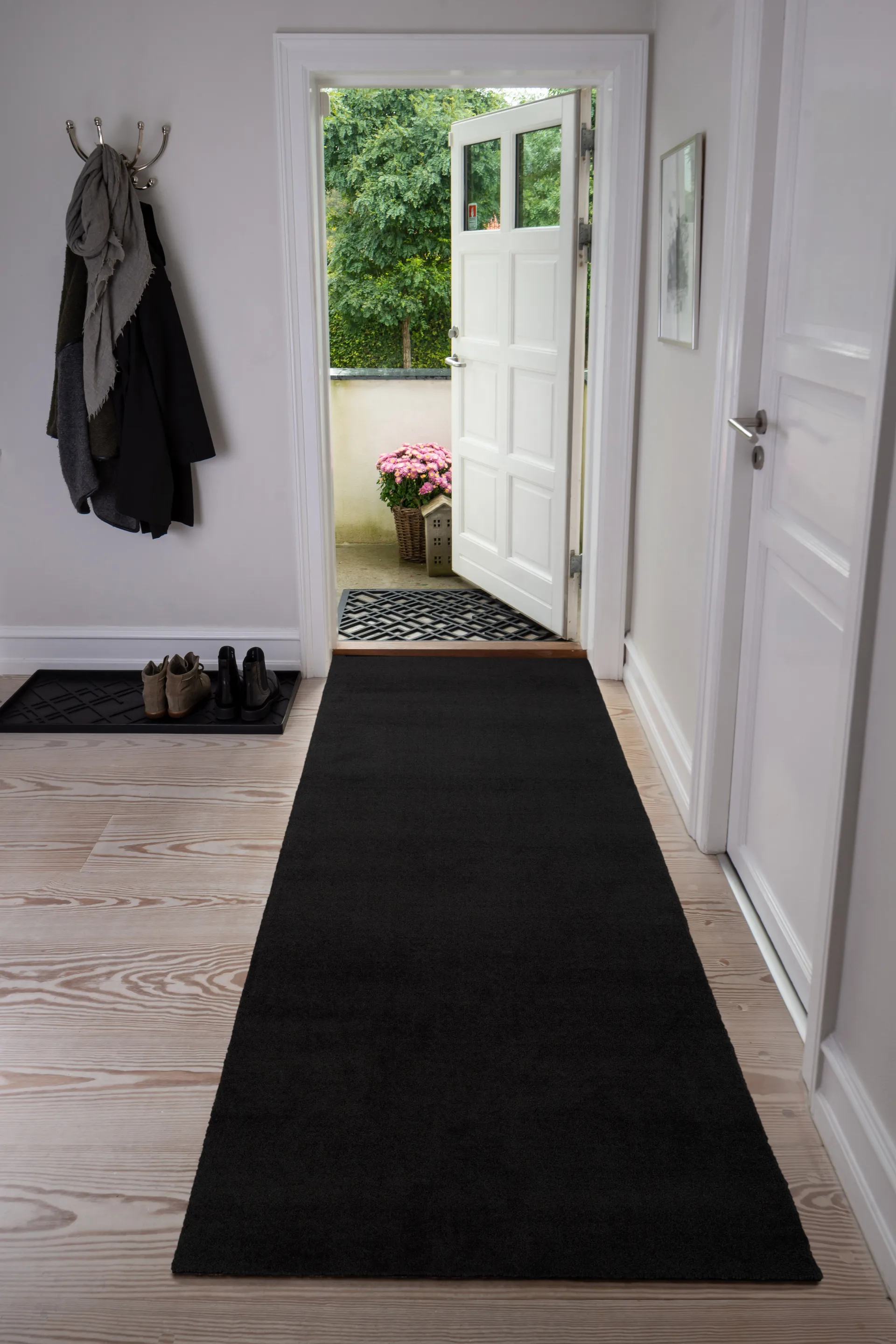 Tapis de couloir Unicolor, Black, 90x200 cm tica copenhagen