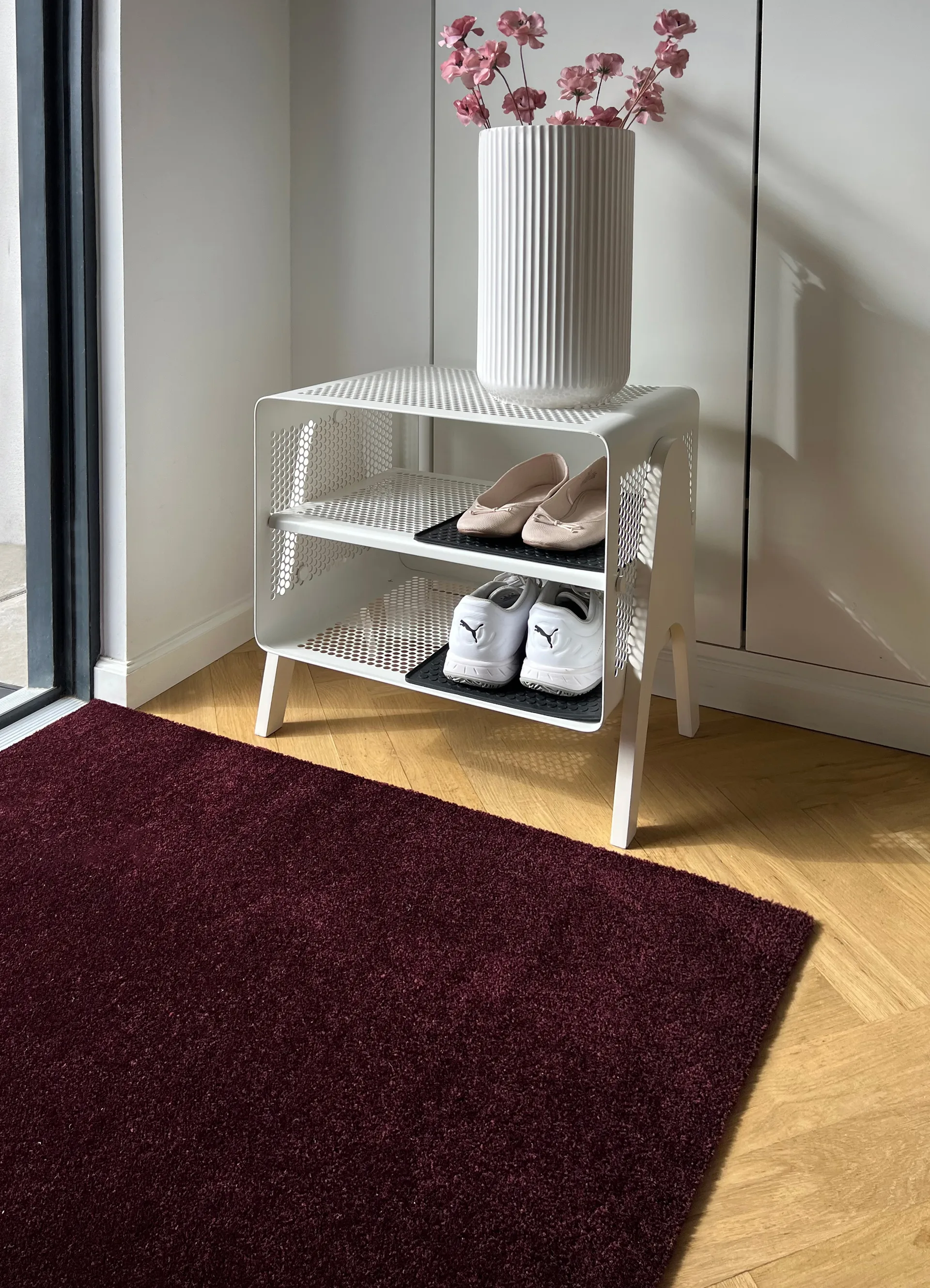 Tapis de couloir Unicolor, Bordeaux, 67x120 cm tica copenhagen
