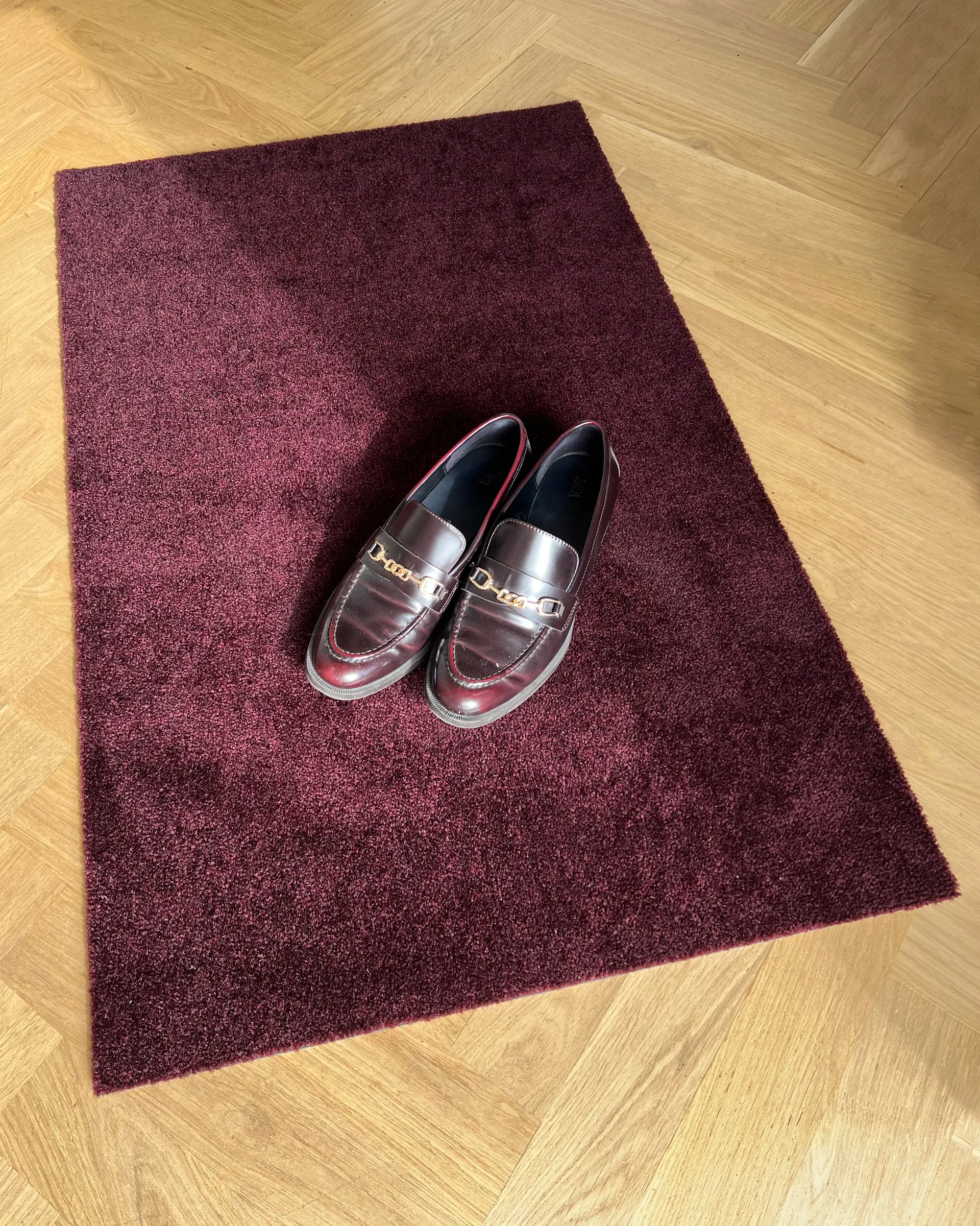 Tapis de couloir Unicolor, Bordeaux, 67x120 cm tica copenhagen