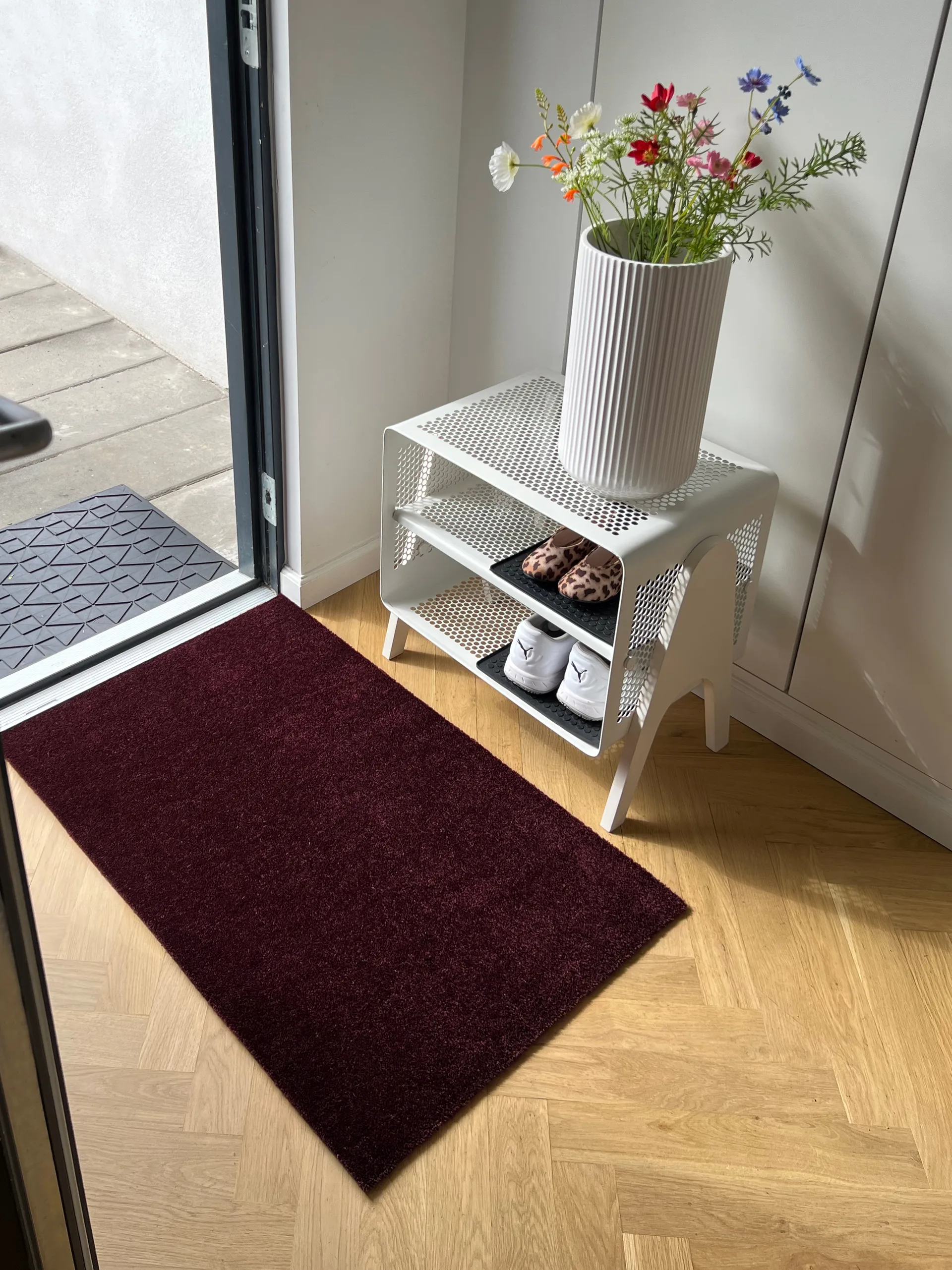 Tapis de couloir Unicolor, Bordeaux, 67x120 cm tica copenhagen