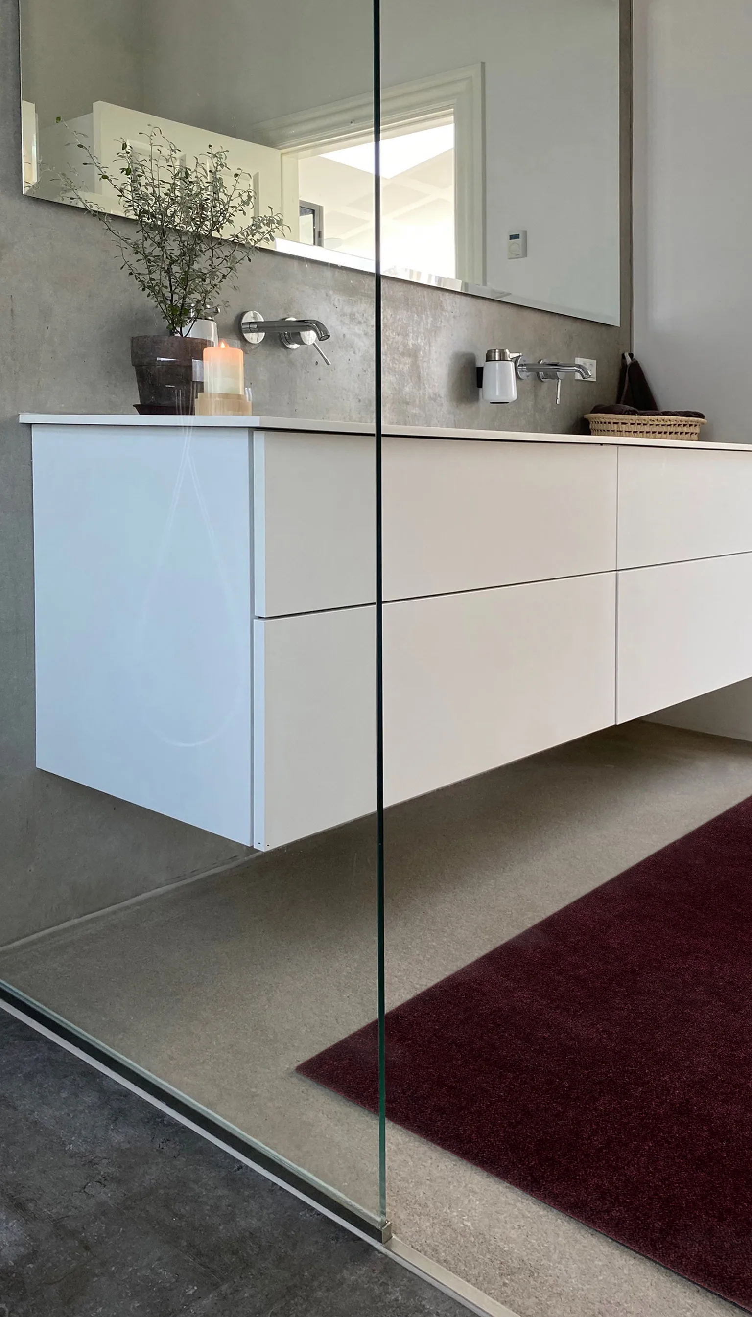 Tapis de couloir Unicolor, Bordeaux, 67x120 cm tica copenhagen