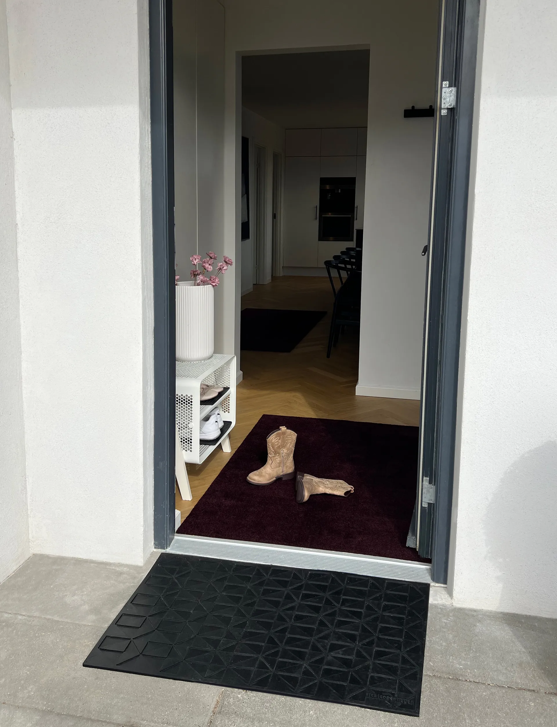 Tapis de couloir Unicolor, Bordeaux, 90x130 cm tica copenhagen