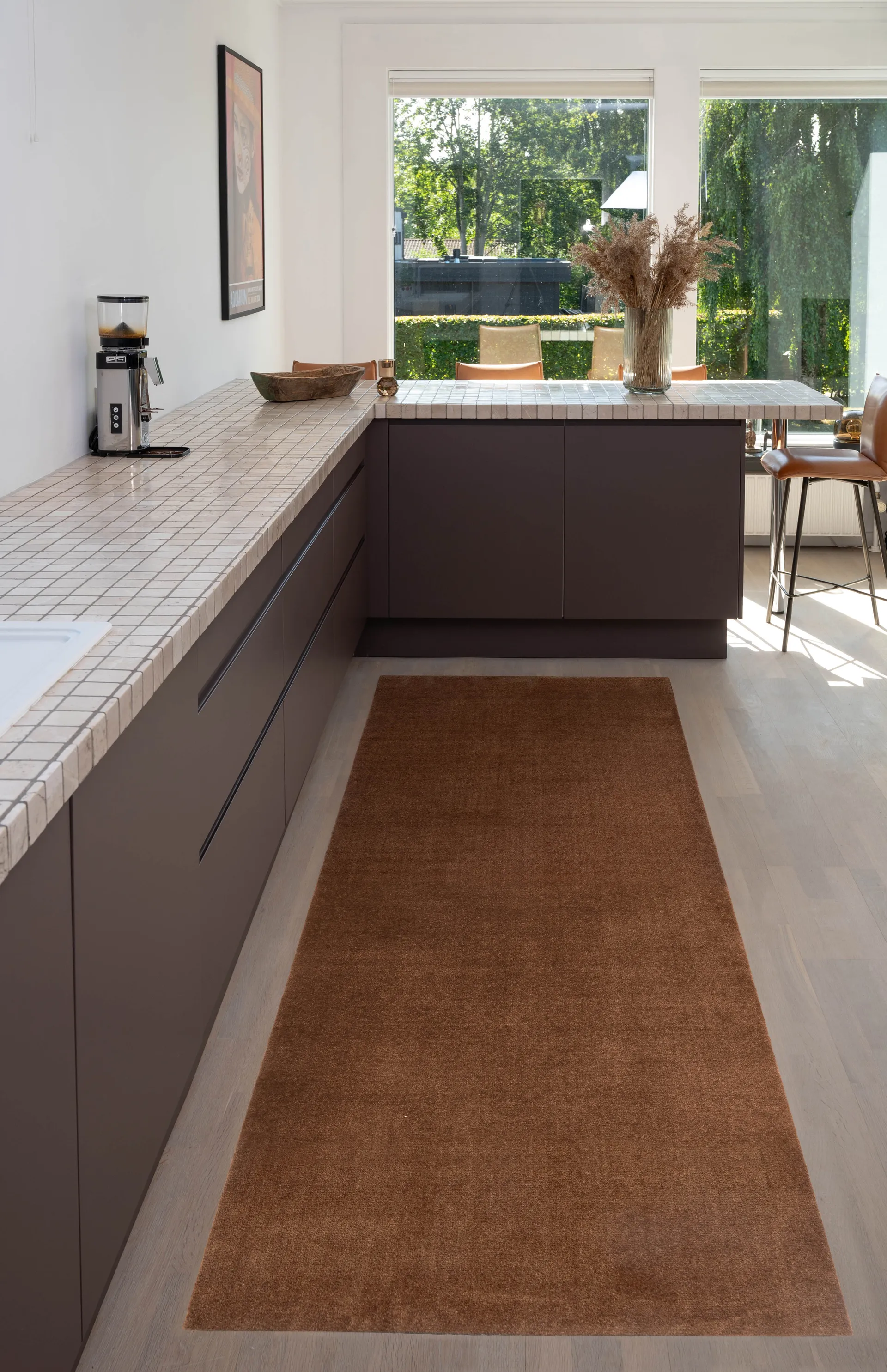 Tapis de couloir Unicolor, Cognac, 100x300 cm tica copenhagen