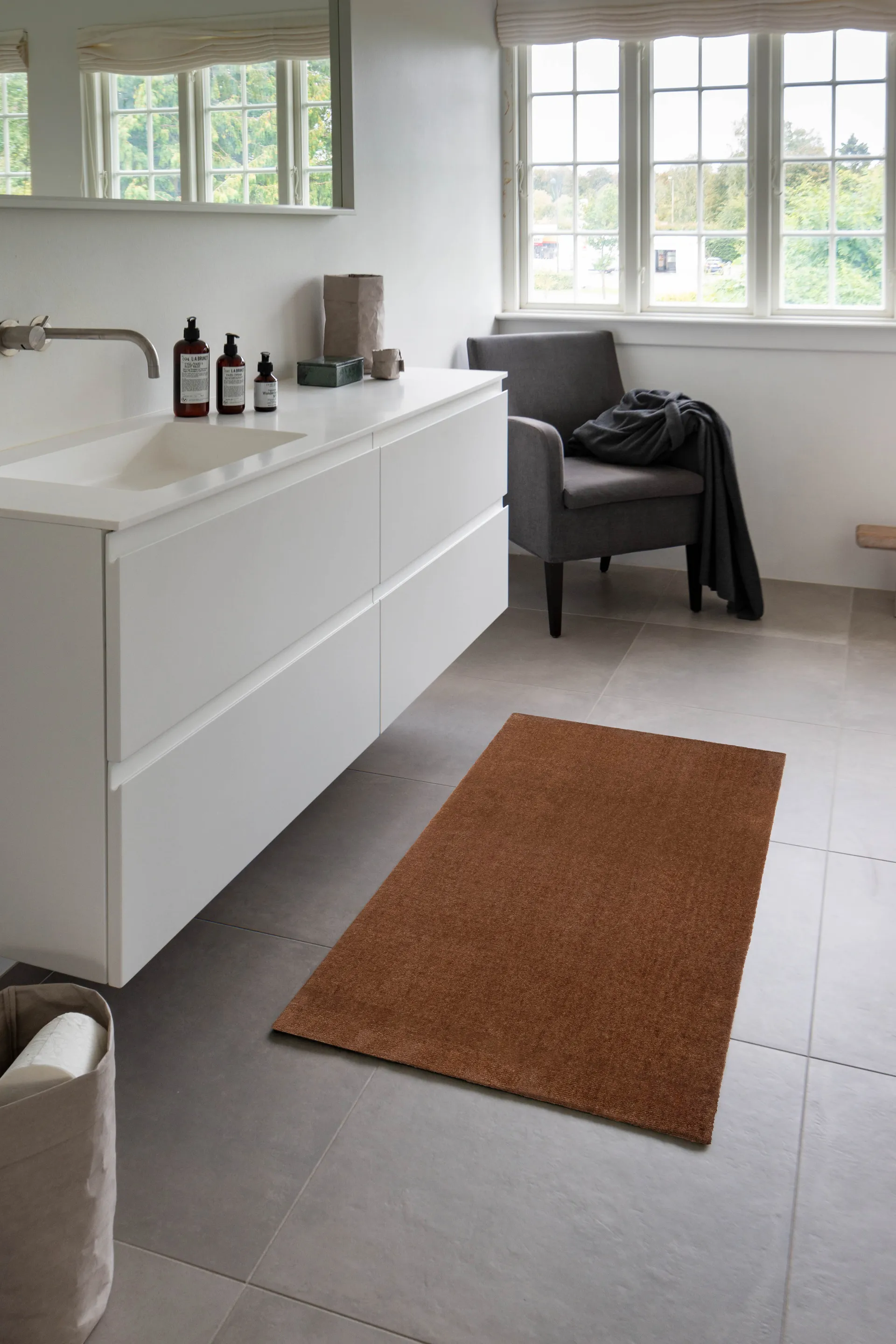 Tapis de couloir Unicolor, Cognac, 67x120 cm tica copenhagen