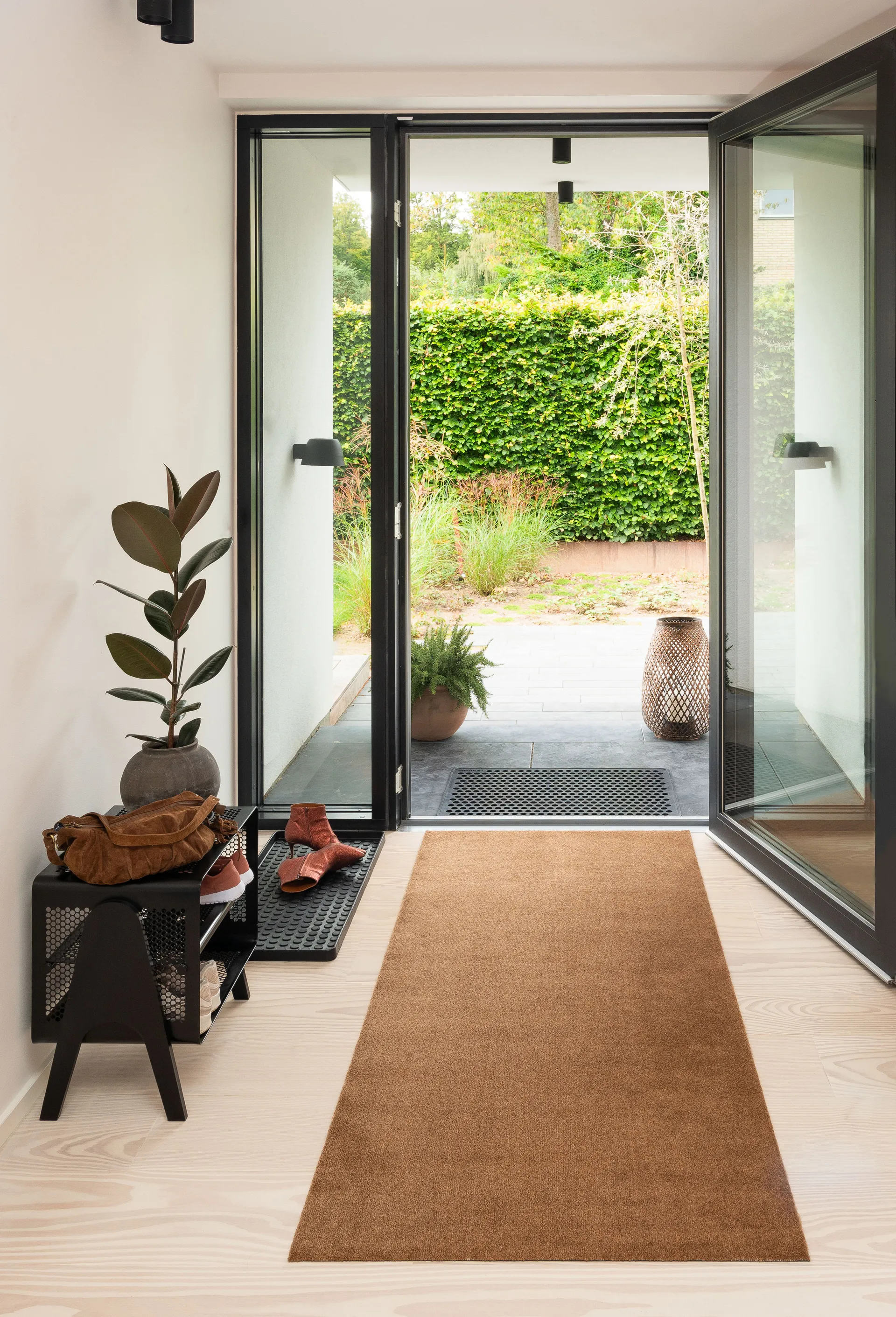 Tapis de couloir Unicolor, Cognac, 90x200 cm tica copenhagen