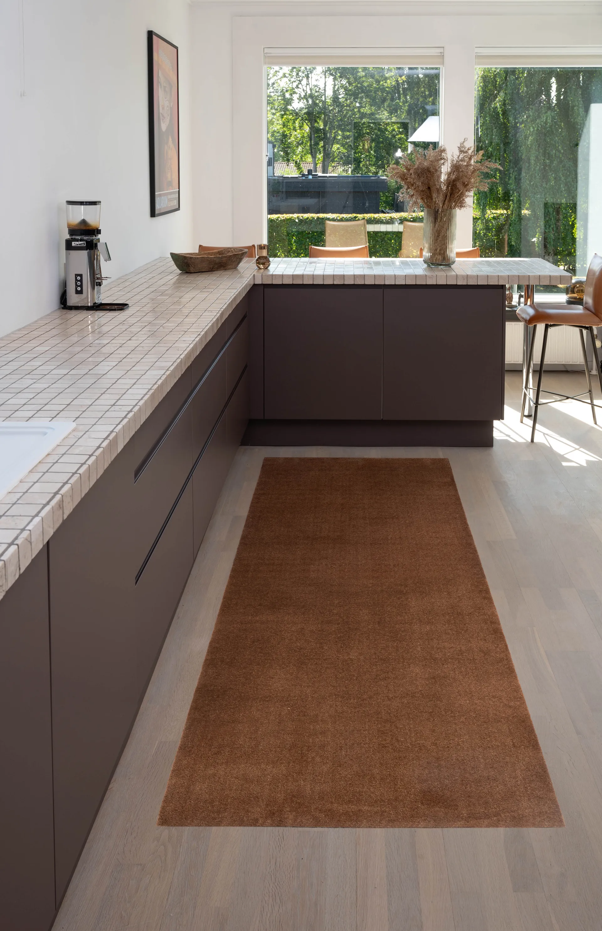 Tapis de couloir Unicolor, Cognac, 90x200 cm tica copenhagen