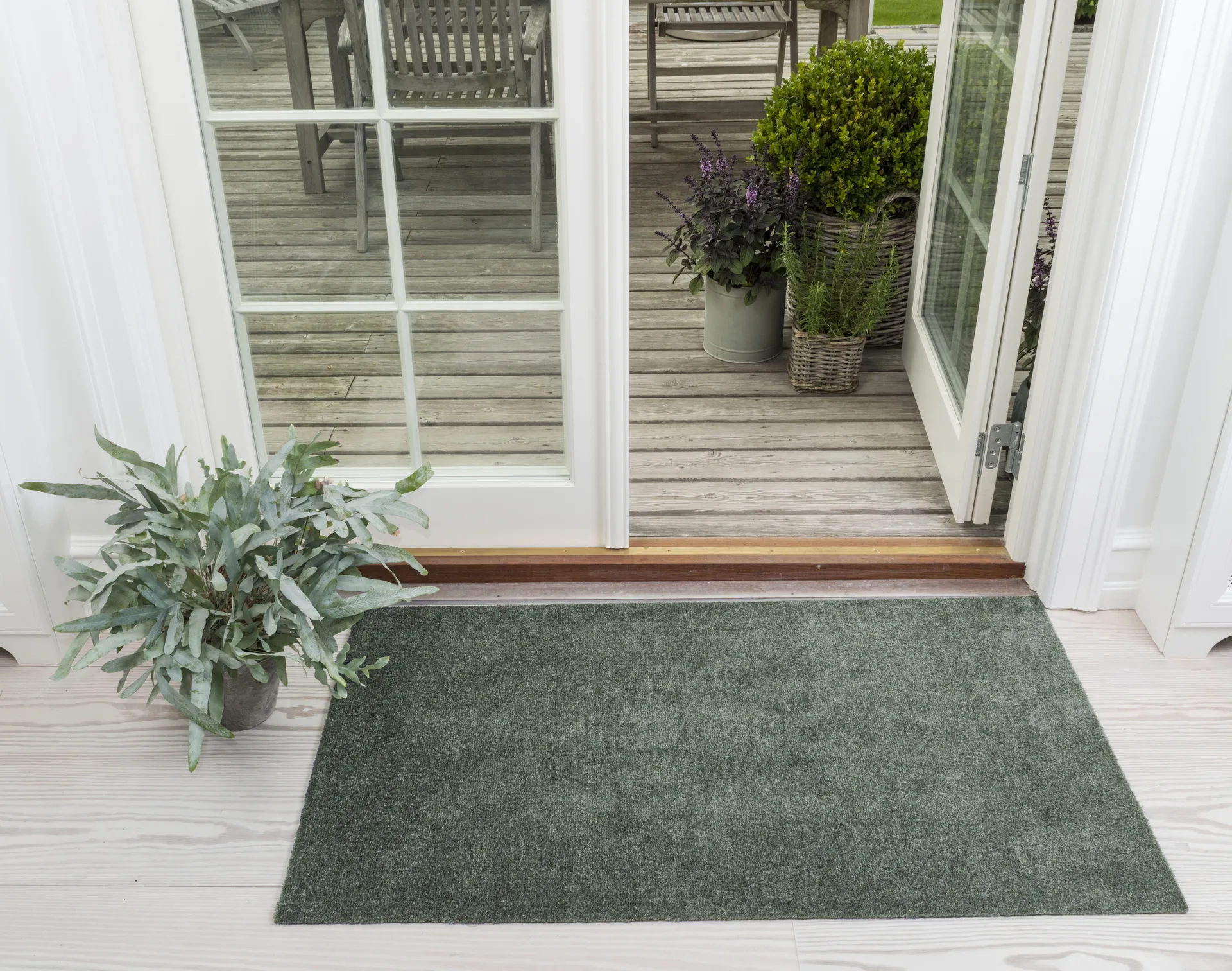 Tapis de couloir Unicolor, Dusty green, 67x120 cm tica copenhagen