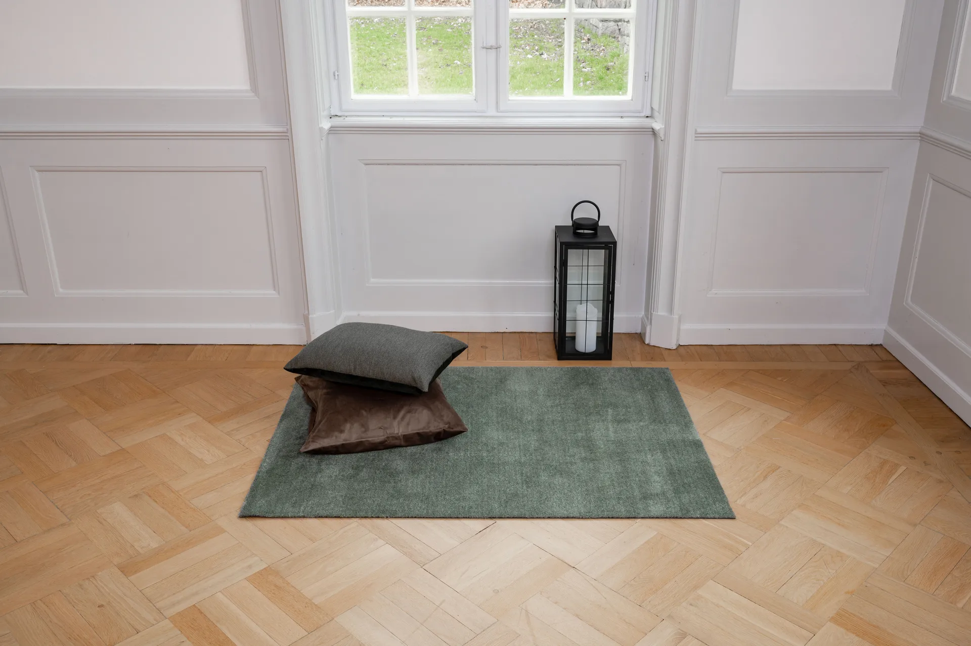 Tapis de couloir Unicolor, Dusty green, 90x130 cm tica copenhagen