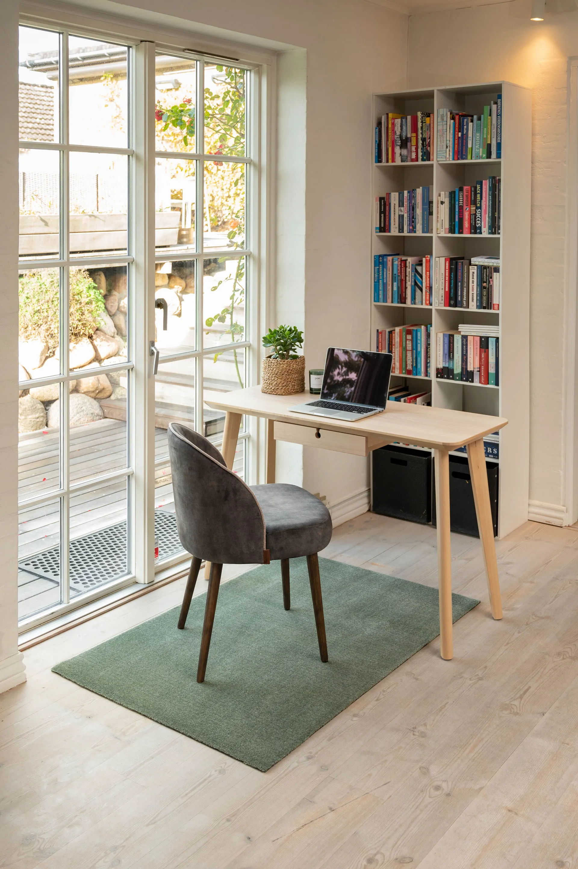 Tapis de couloir Unicolor, Dusty green, 90x130 cm tica copenhagen