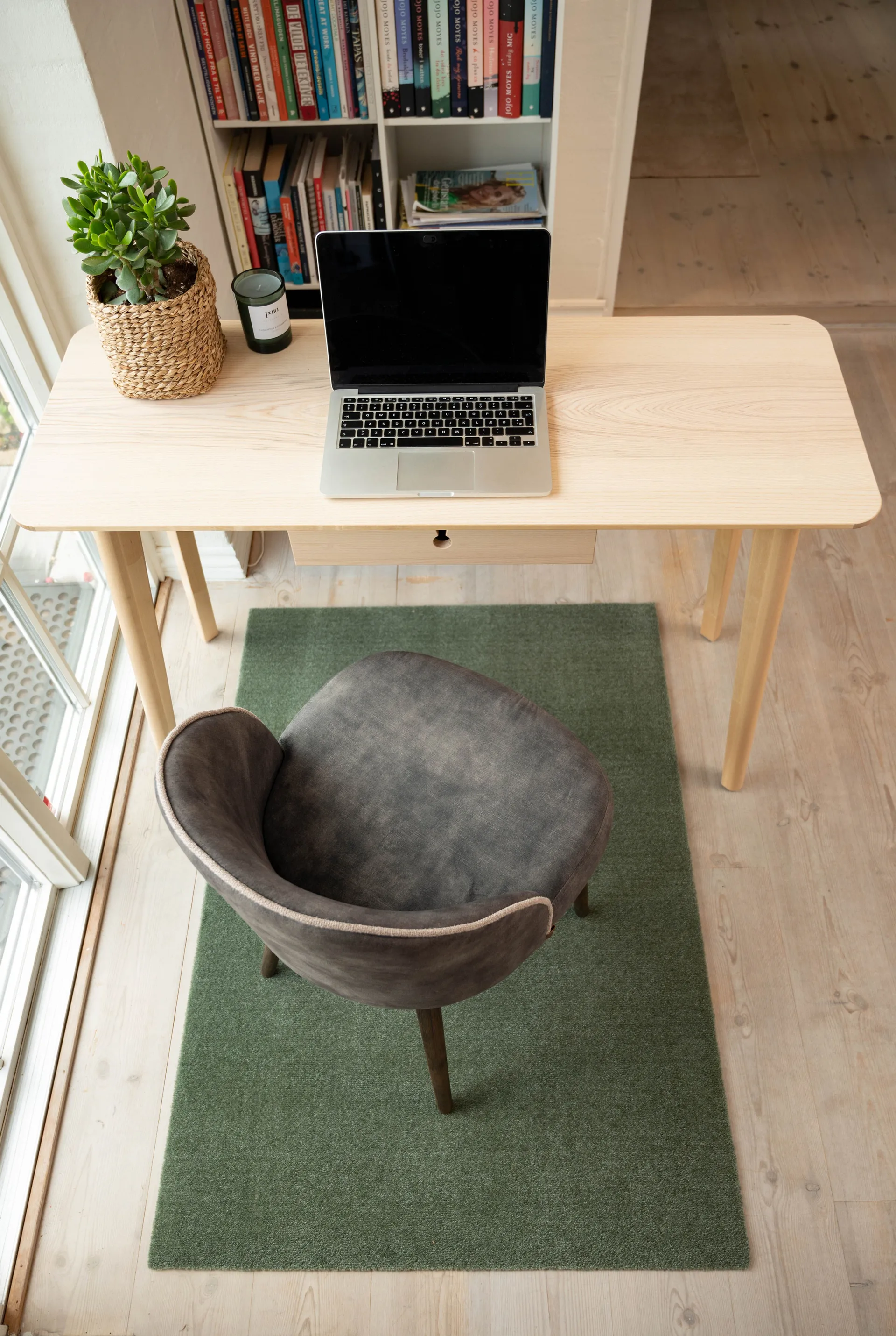 Tapis de couloir Unicolor, Dusty green, 90x130 cm tica copenhagen