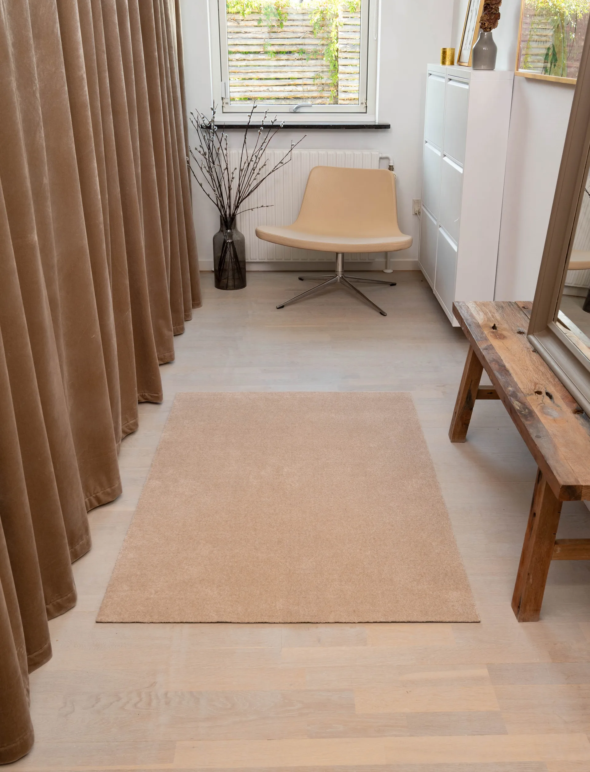 Tapis de couloir Unicolor, Ivory, 90x130 cm tica copenhagen
