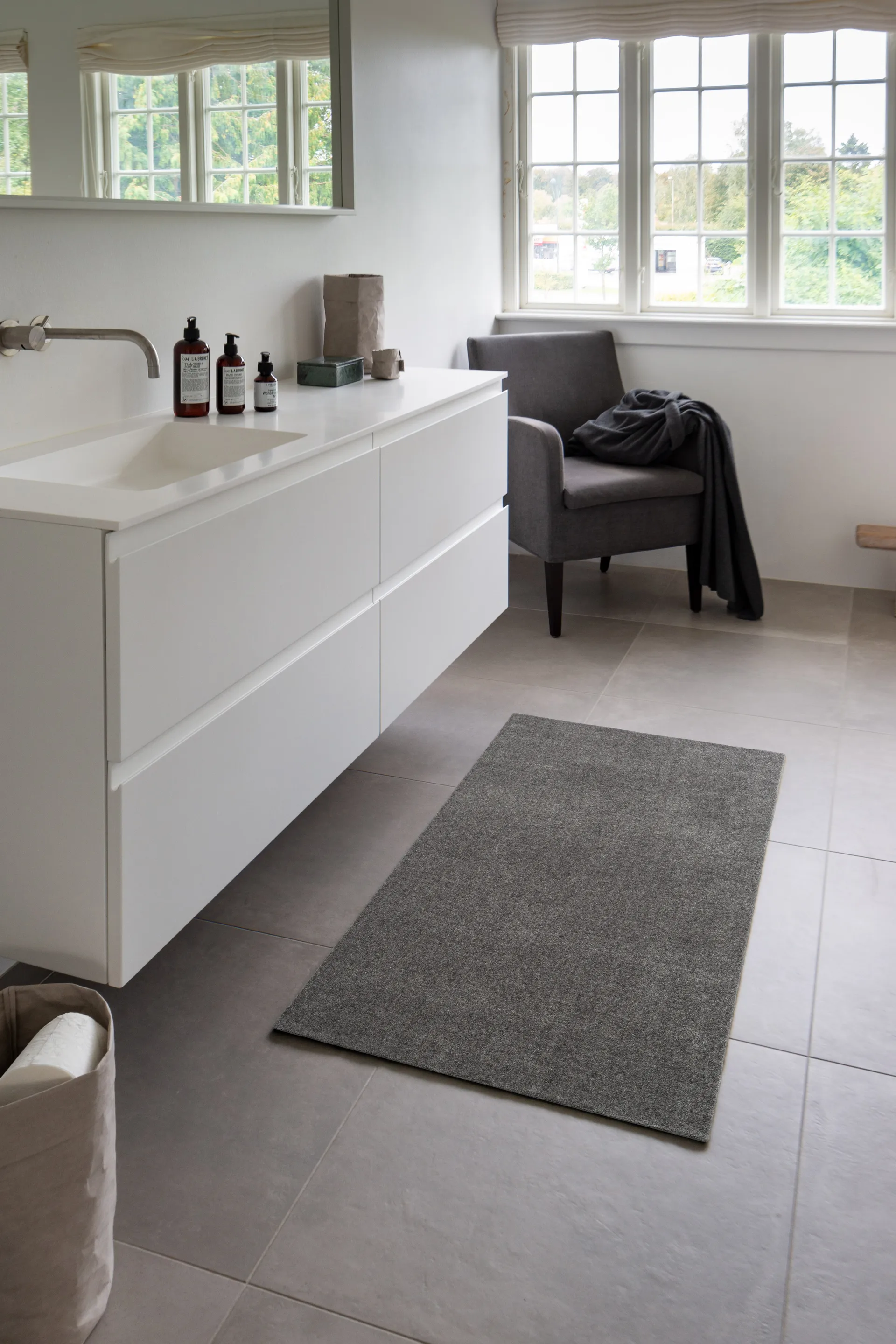 Tapis de couloir Unicolor, Steelgrey, 67x120 cm tica copenhagen