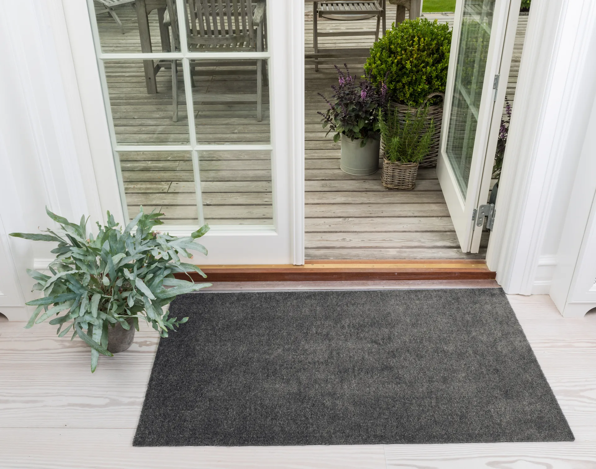 Tapis de couloir Unicolor, Steelgrey, 67x120 cm tica copenhagen