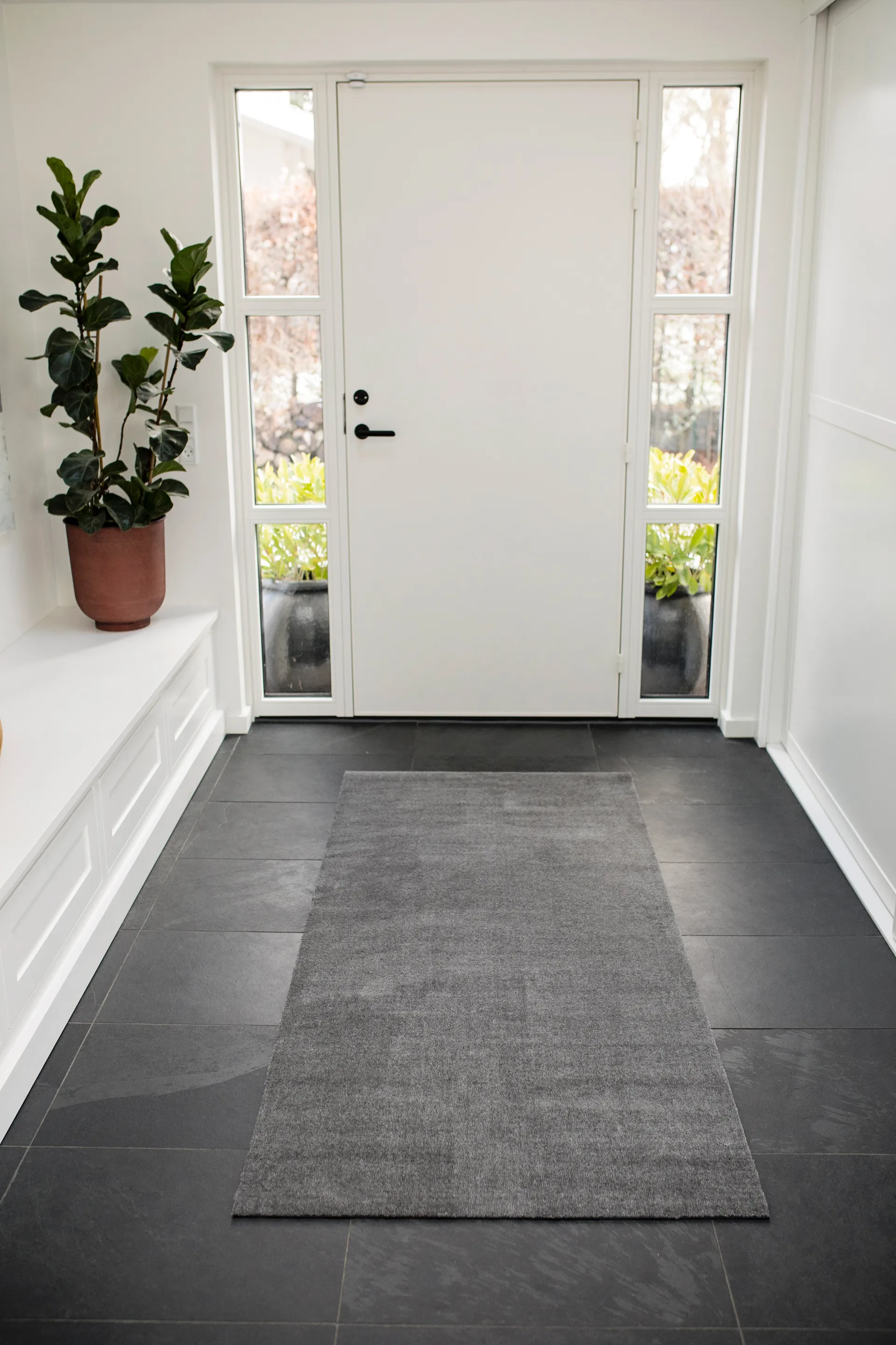 Tapis de couloir Unicolor, Steelgrey, 90x200 cm tica copenhagen