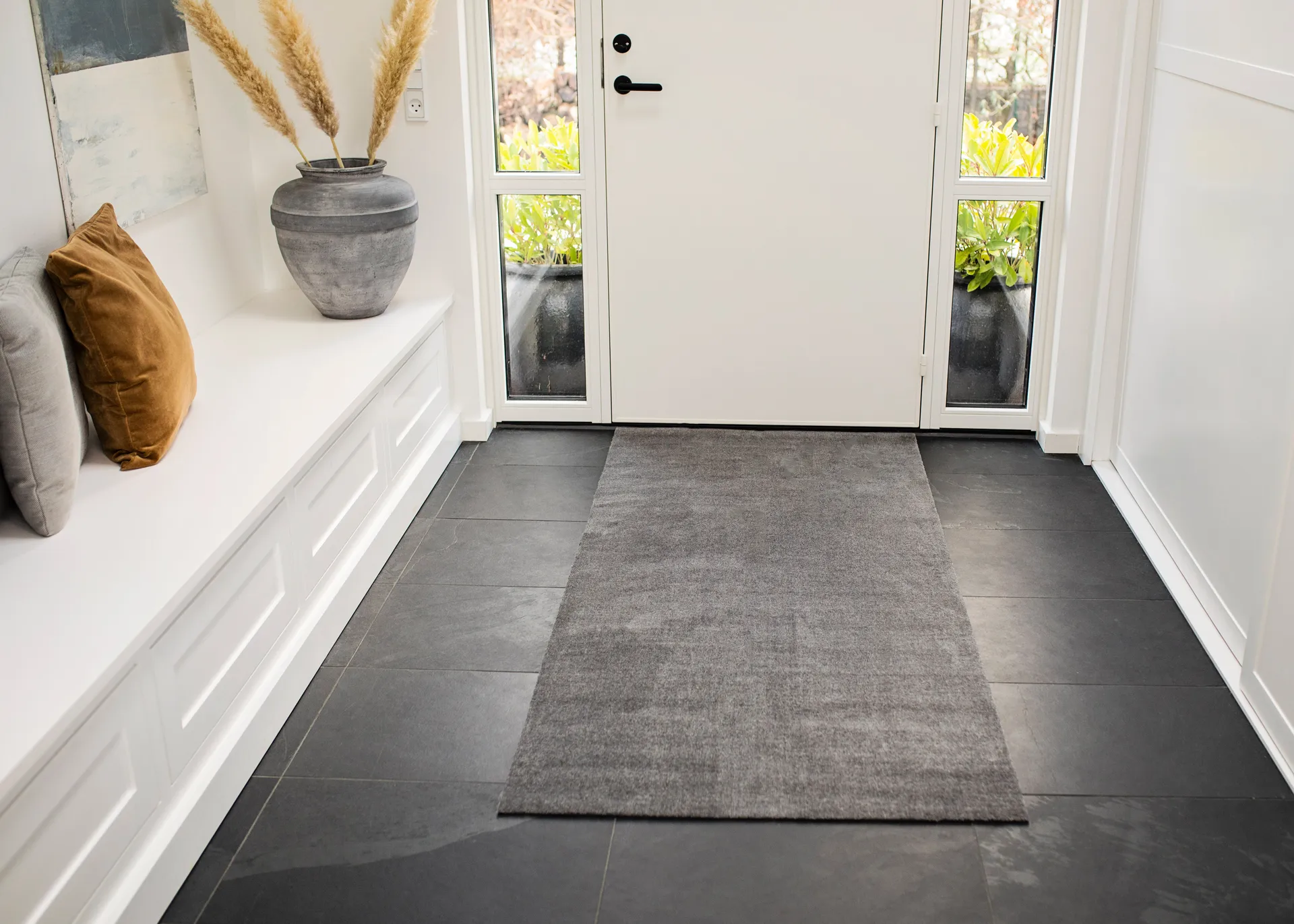 Tapis de couloir Unicolor, Steelgrey, 90x200 cm tica copenhagen