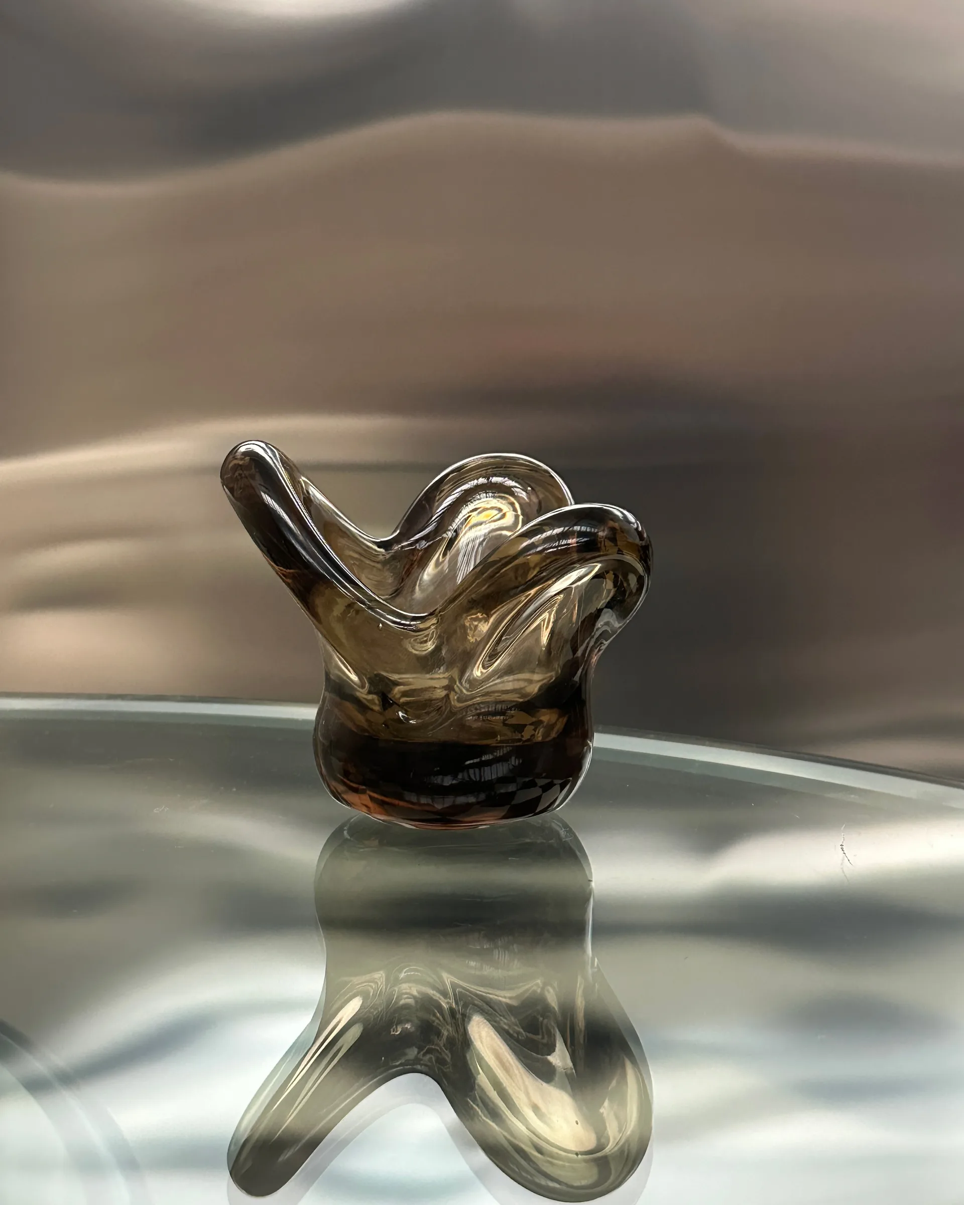 Bougeoir Visser, Brown Tinted