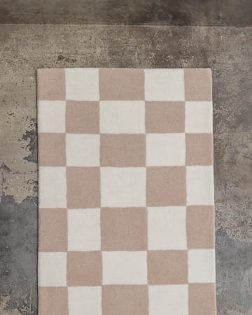 Chemin de couloir en laine Hafstrom 80x250 cm - Beige-white - Tinted