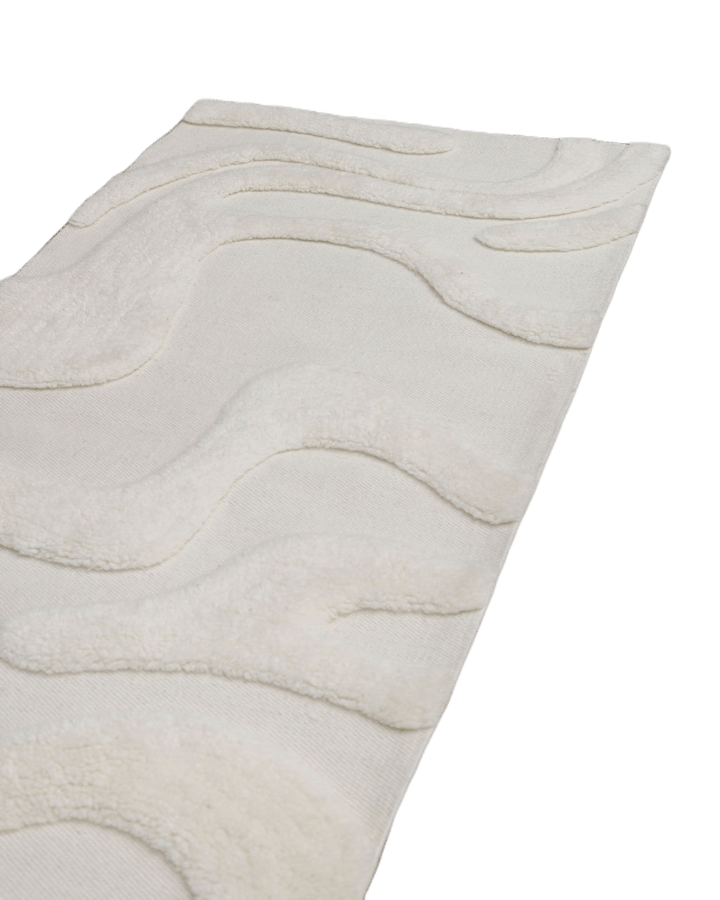 Chemin de couloir en laine Norlander 80x300 cm - White - Tinted