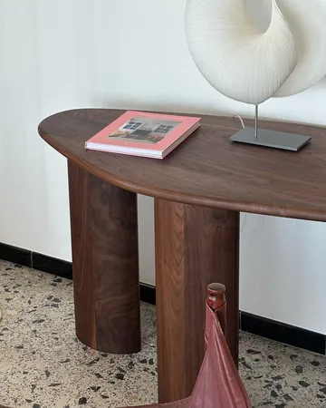 Console-table Lowe - Noyer dark brown - Tinted