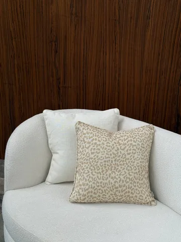 Coussin décoratif Norell - Leopard beige-off white, 50x50 cm - Tinted