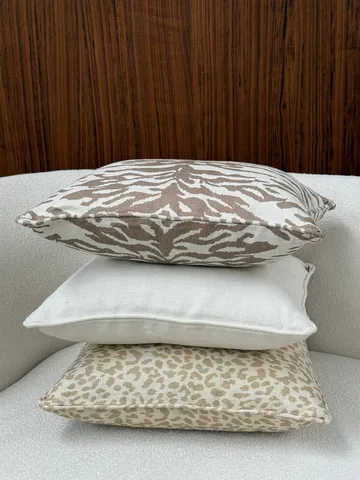 Coussin décoratif Norell - Tiger beige-off white, 50x50 cm - Tinted