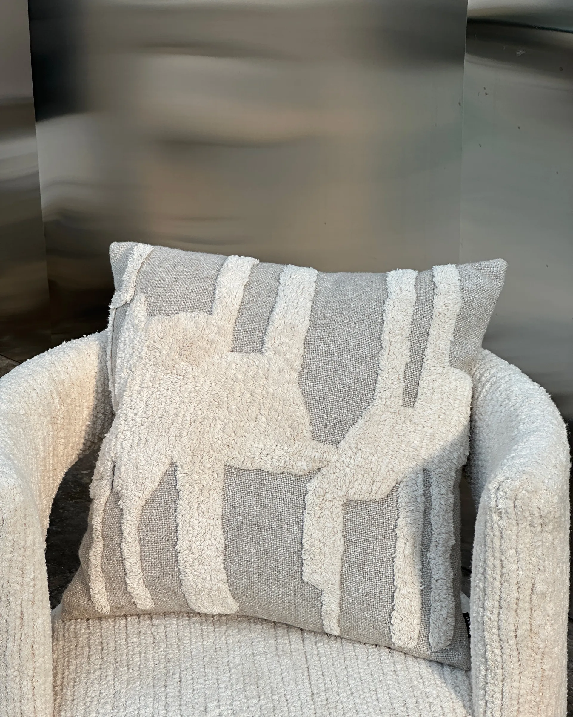 Coussin Eksand 50x50 cm, Offwhite Tinted