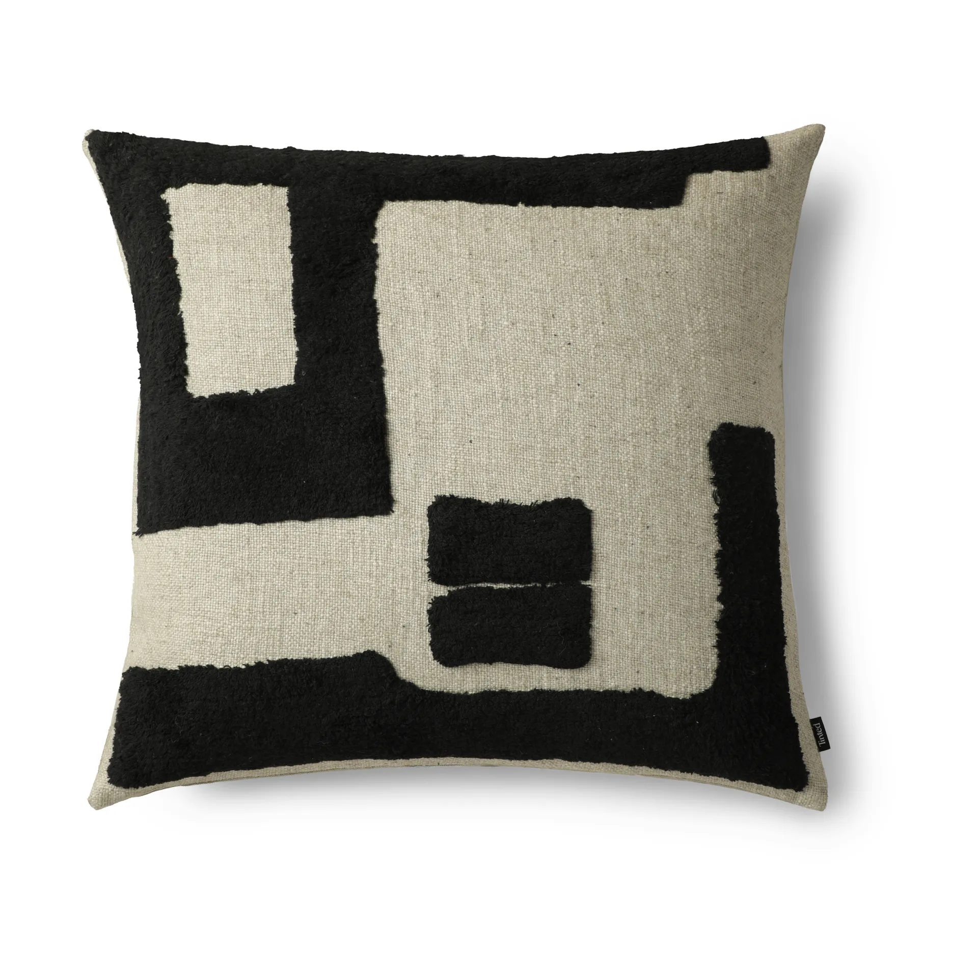 Coussin Franck 55x55 cm, Black-white Tinted